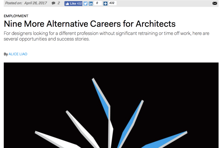 Alternative Careers for Architects Weitzman